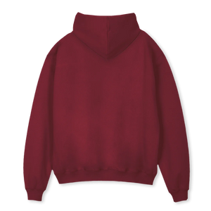 Star Burgundy oversized hoodie